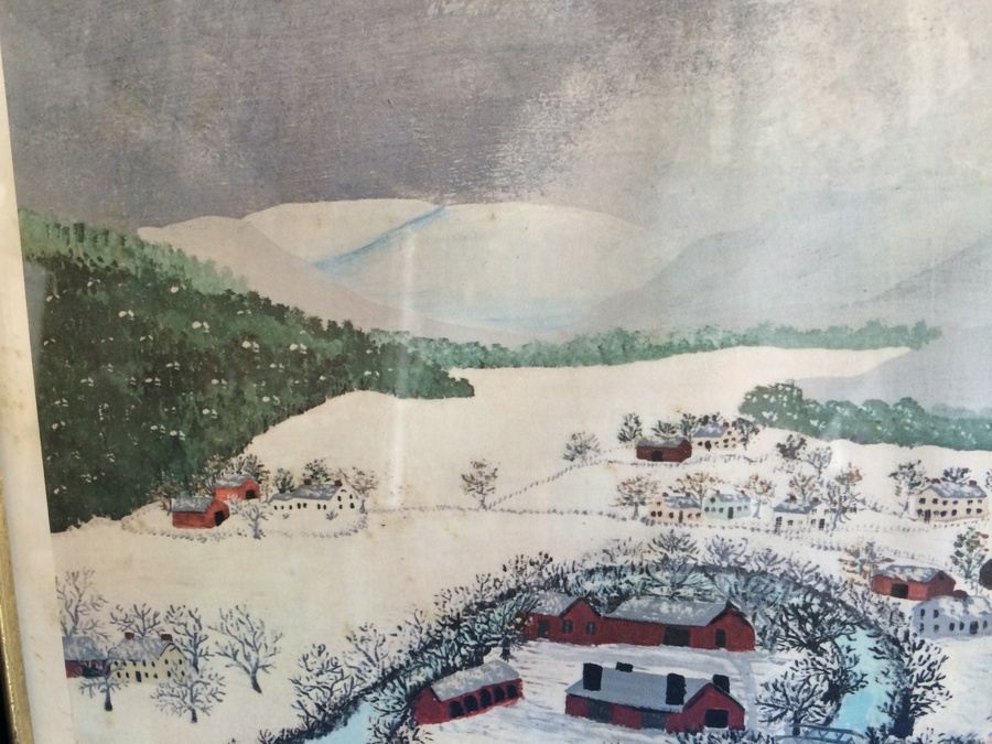 Grandma Moses 'Hoosick Falls in Winter' Framed Print - The Phillips Collection [Photo 6]