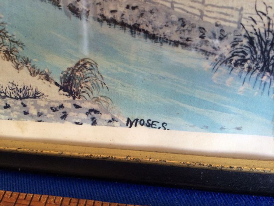 Grandma Moses 'Hoosick Falls in Winter' Framed Print - The Phillips Collection [Photo 8]