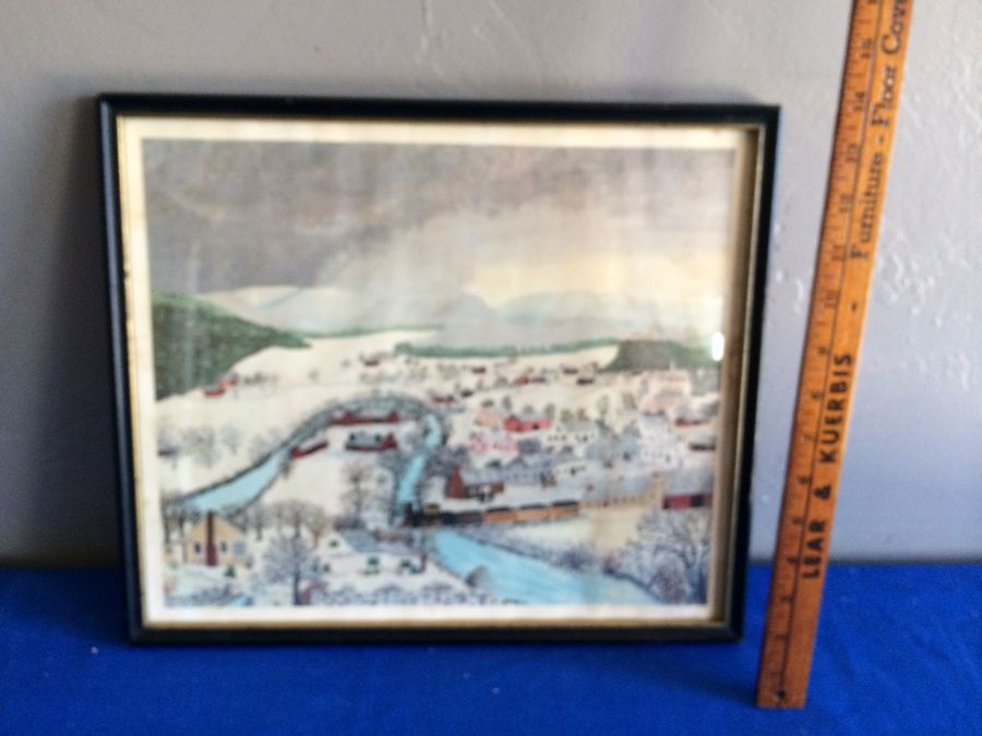 Grandma Moses 'Hoosick Falls in Winter' Framed Print - The Phillips Collection [Photo 11]