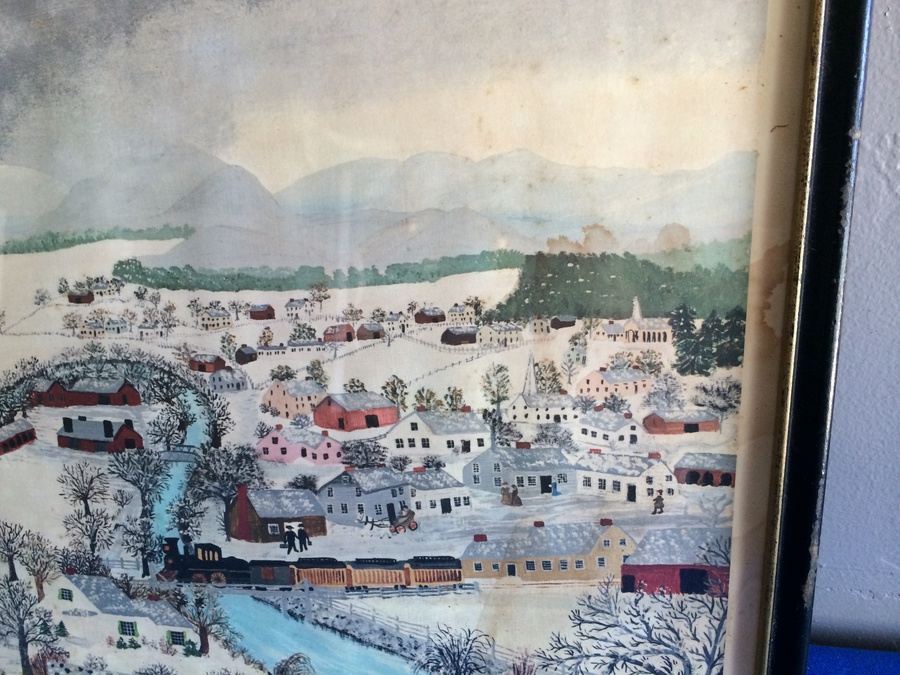 Grandma Moses 'Hoosick Falls in Winter' Framed Print - The Phillips Collection [Photo 7]