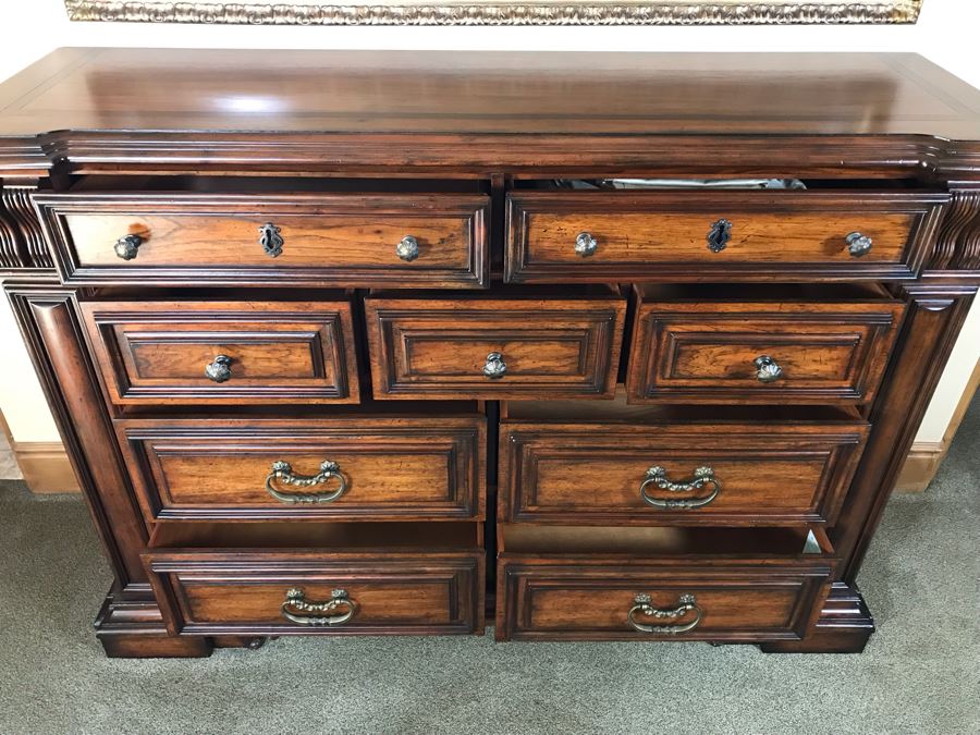 Stanley Furniture Costa Del Sol Barcelona Stateroom 9-Drawer Chest Of Drawers Dresser 71W X 22D X 48.5H Retails $3,000 [Photo 9]