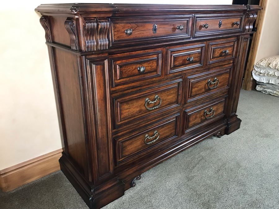 Stanley Furniture Costa Del Sol Barcelona Stateroom 9-Drawer Chest Of Drawers Dresser 71W X 22D X 48.5H Retails $3,000 [Photo 3]