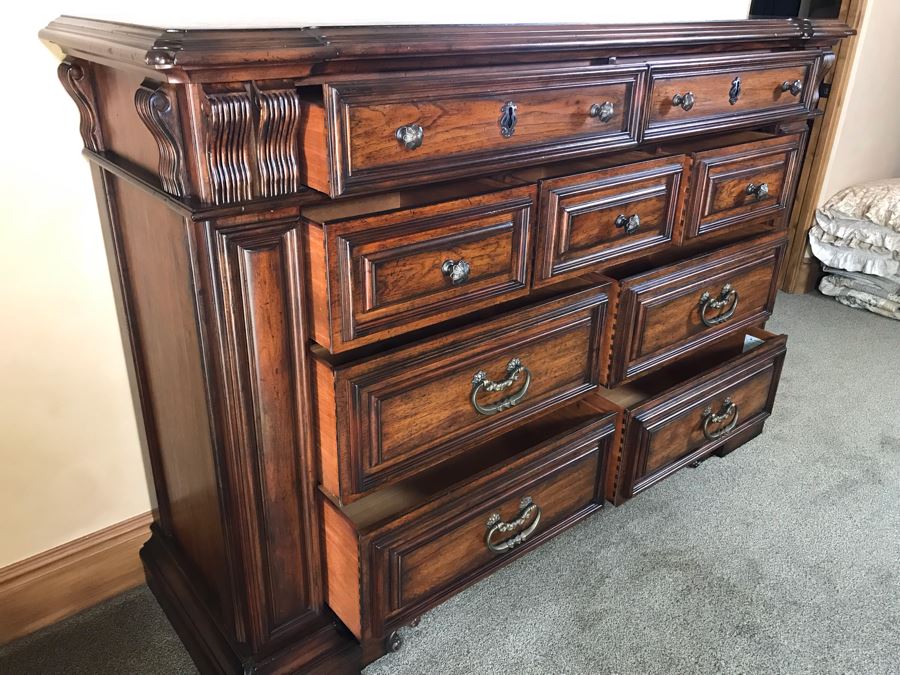 Stanley Furniture Costa Del Sol Barcelona Stateroom 9-Drawer Chest Of Drawers Dresser 71W X 22D X 48.5H Retails $3,000 [Photo 11]