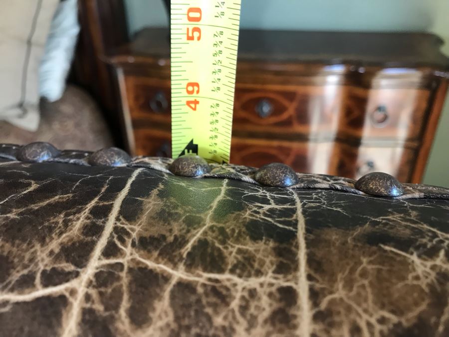 Rachlin Classics Armchair With Brass Nailheads 31W X 37D X 48H Retails $800 [Photo 18]