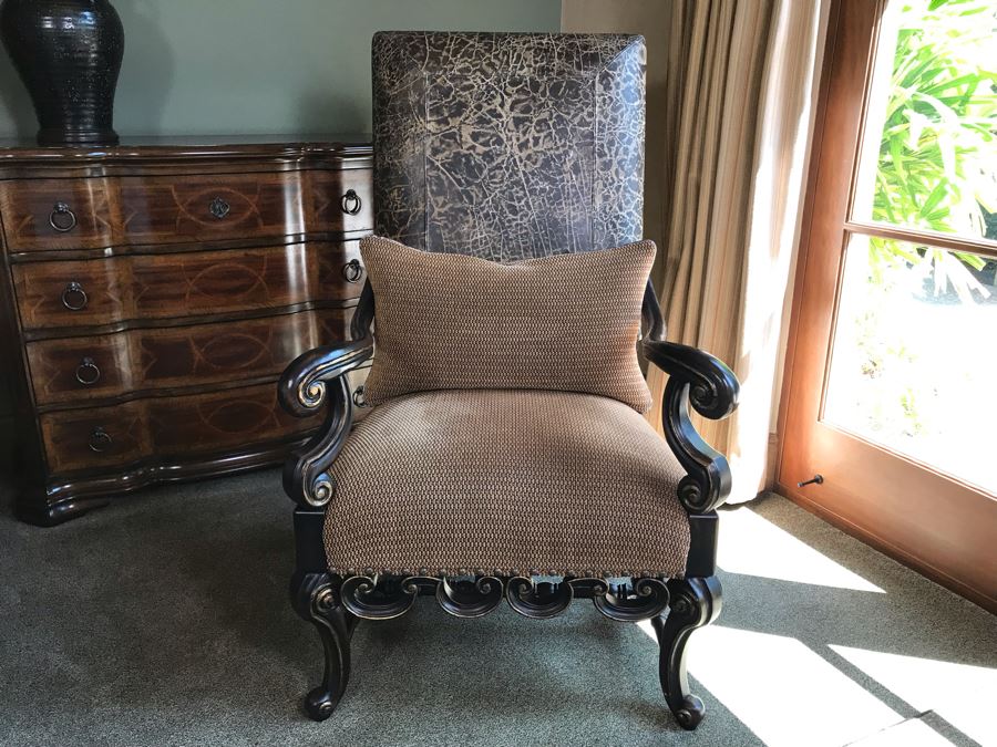 Rachlin Classics Armchair With Brass Nailheads 31W X 37D X 48H Retails $800 [Photo 4]