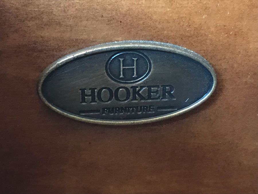 PAIR Of Hooker Furniture Geometric Inlay 4-Drawer Chest Of Drawers Dressers 46W X 18D X 37H Retails $3,290 [Photo 9]