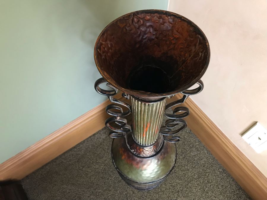 Tall Metal Decorative Vase 29H [Photo 5]