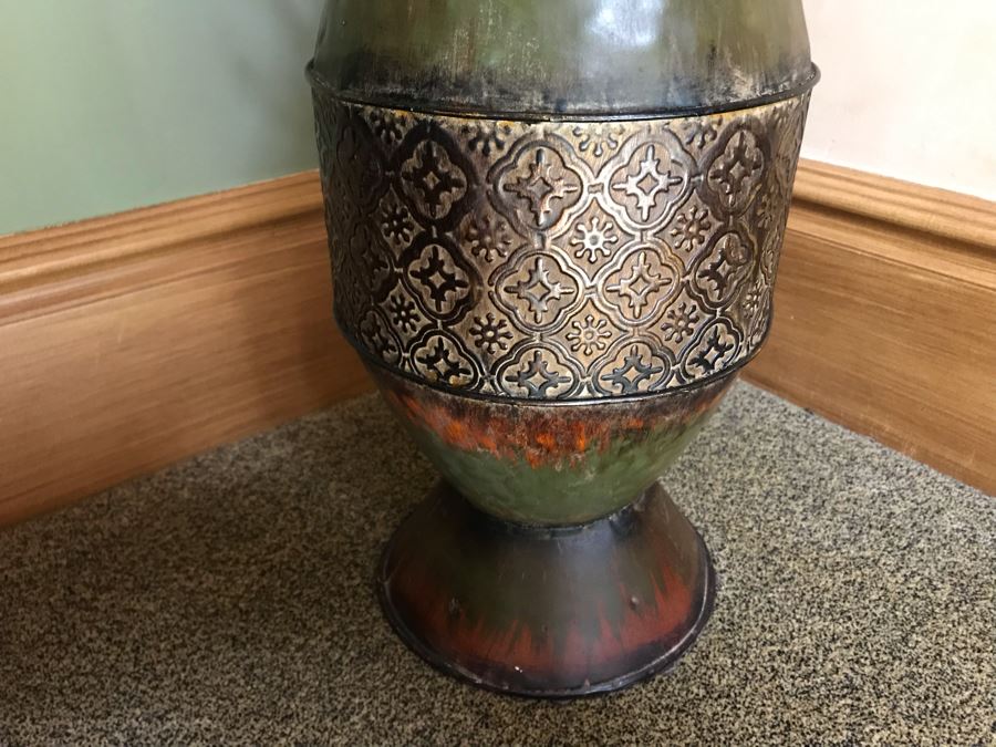 Tall Metal Decorative Vase 29H [Photo 4]
