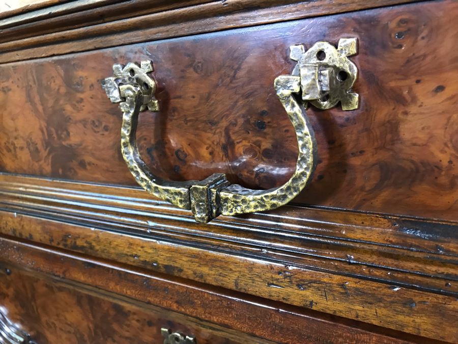 Impressive Century Furniture Marbella Collection Alameda 8-Drawer Chest Of Drawers Dresser Constructed Of Mahogany, Walnut And Maple Solids With Solid Brass Pulls 75W X 24D X 42.5H Retails $3,990 [Photo 8]