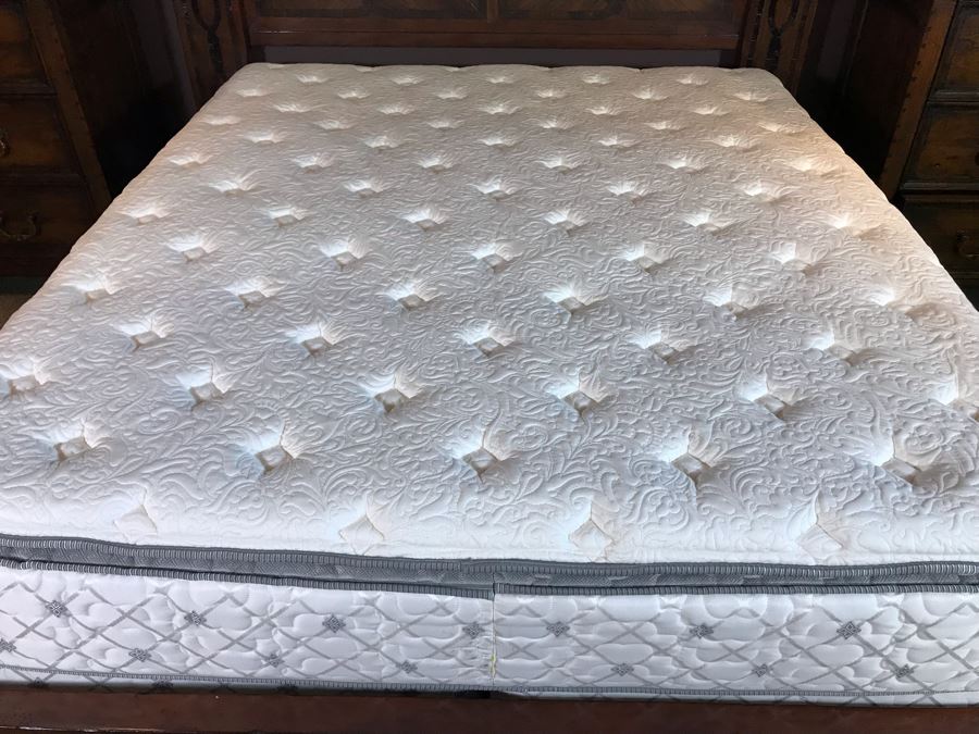 Century Furniture Marbella Collection Reyes Cal King Bed With Lady Americana Silver Collection Nobility Cal King Mattress (Guest Bed Rarely Used) 92L X 84W X 68H Retails $6,290 [Photo 11]