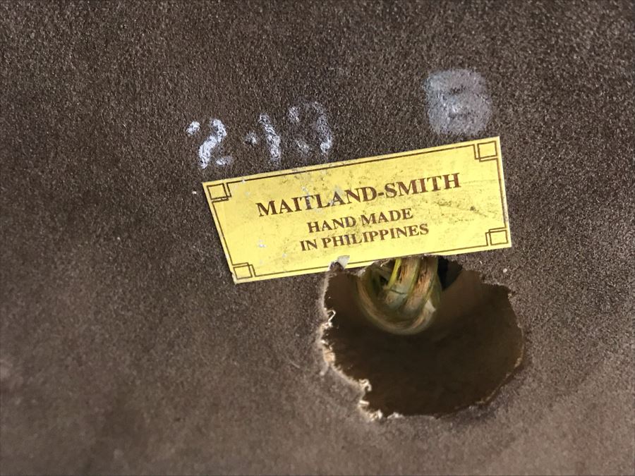 Pair Of Impressive Maitland-Smith Wooden Table Lamps 33H Retails $1,940 [Photo 11]