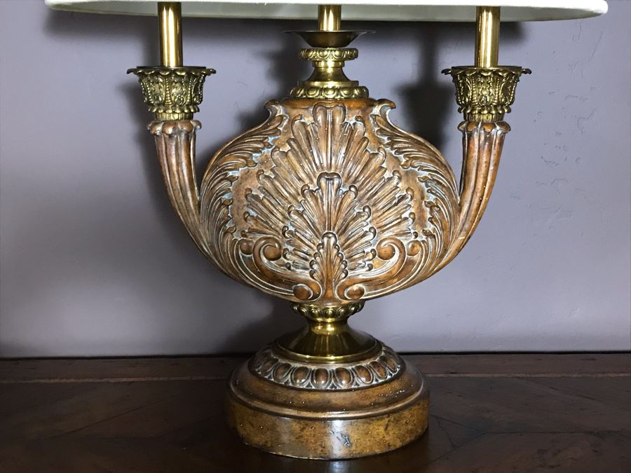 Pair Of Impressive Maitland-Smith Wooden Table Lamps 33H Retails $1,940 [Photo 17]