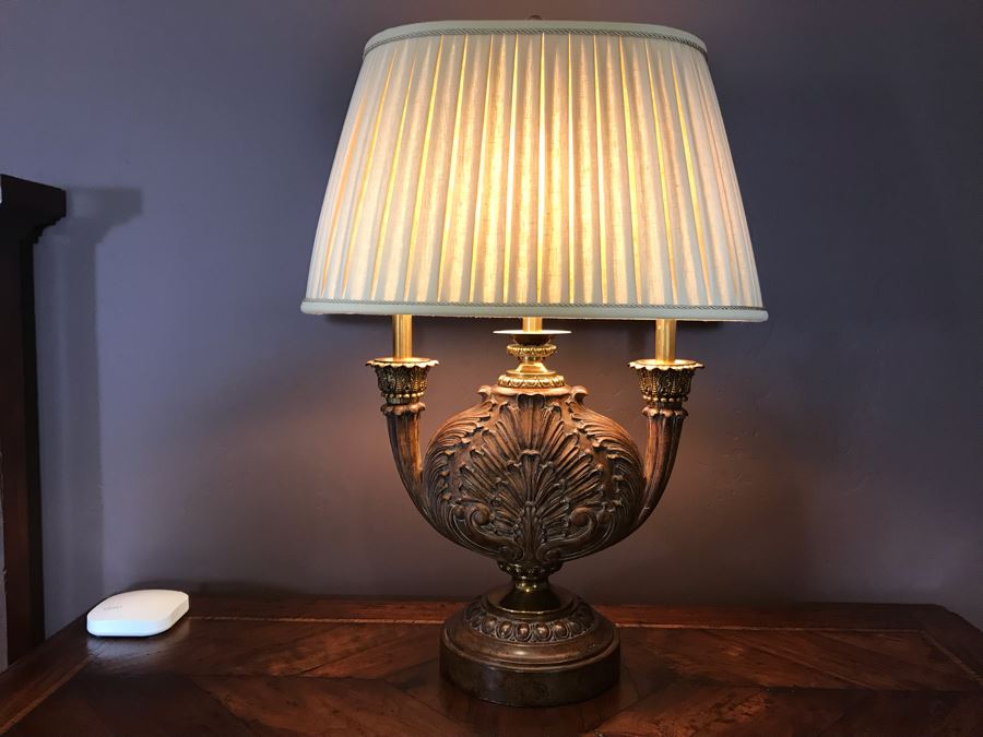 Pair Of Impressive Maitland-Smith Wooden Table Lamps 33H Retails $1,940 [Photo 14]