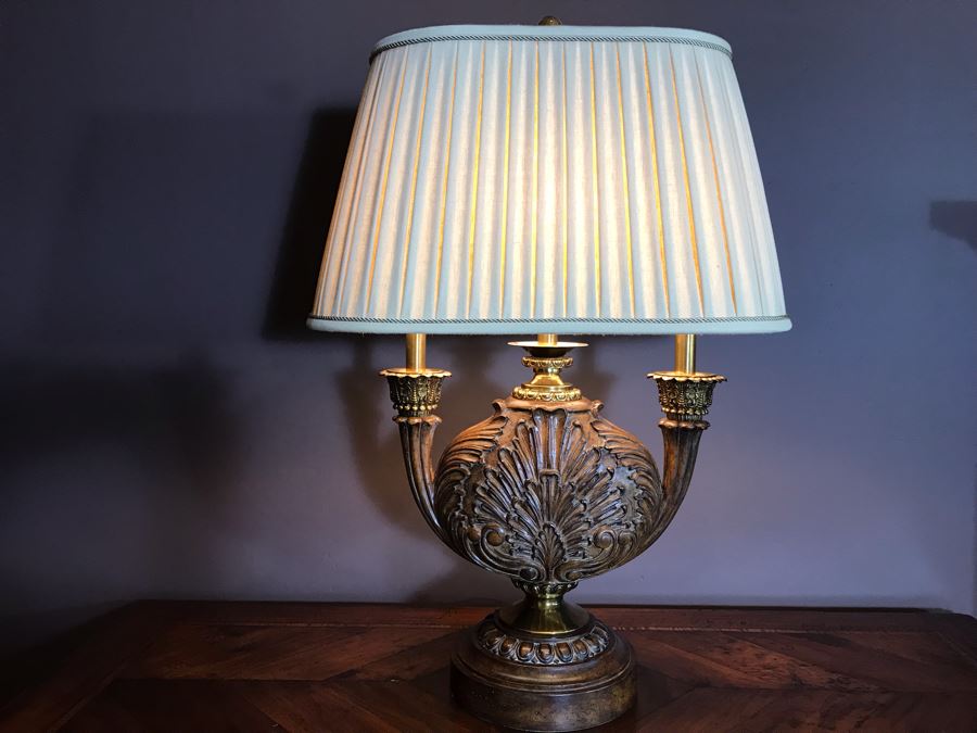 Pair Of Impressive Maitland-Smith Wooden Table Lamps 33H Retails $1,940 [Photo 3]
