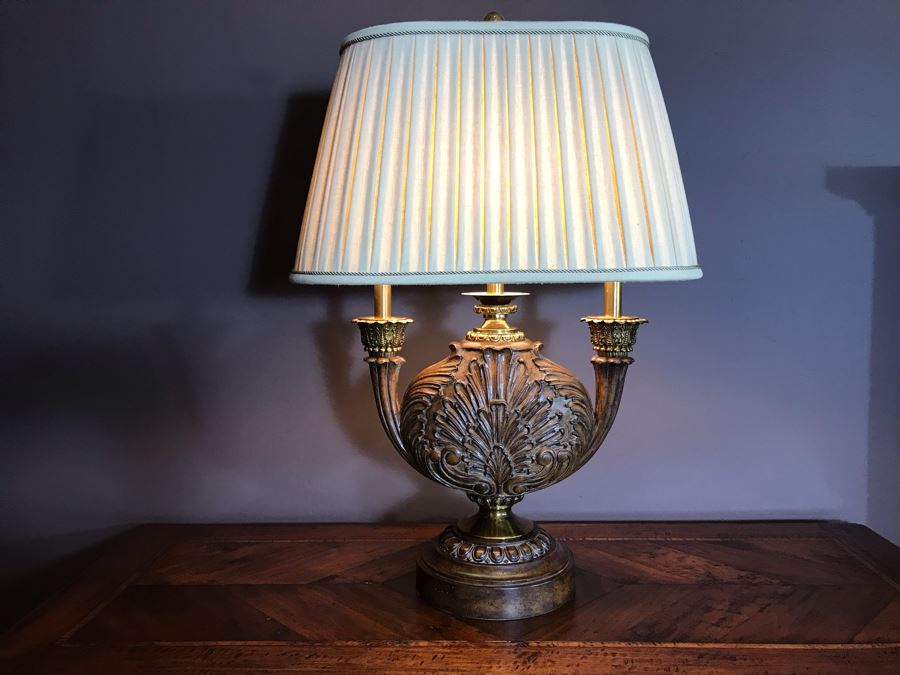 Pair Of Impressive Maitland-Smith Wooden Table Lamps 33H Retails $1,940 [Photo 4]