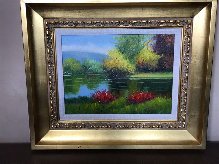 Decorative Wall Artwork On Canvas In Gold Frame 16 X 12 [Photo 3]