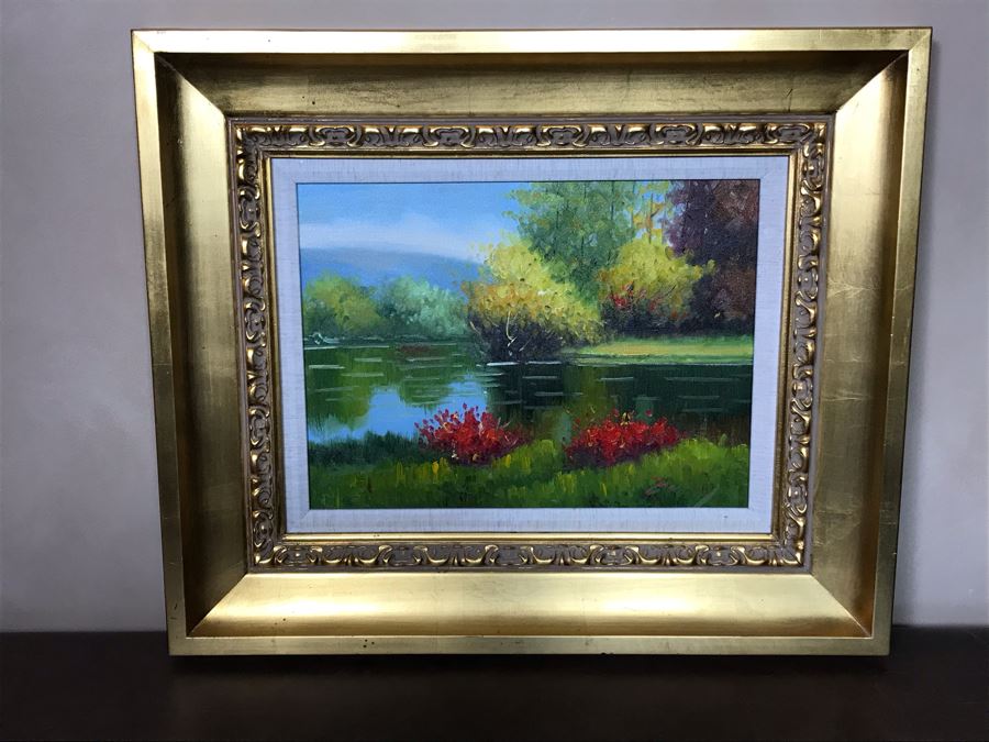 Decorative Wall Artwork On Canvas In Gold Frame 16 X 12 [Photo 2]