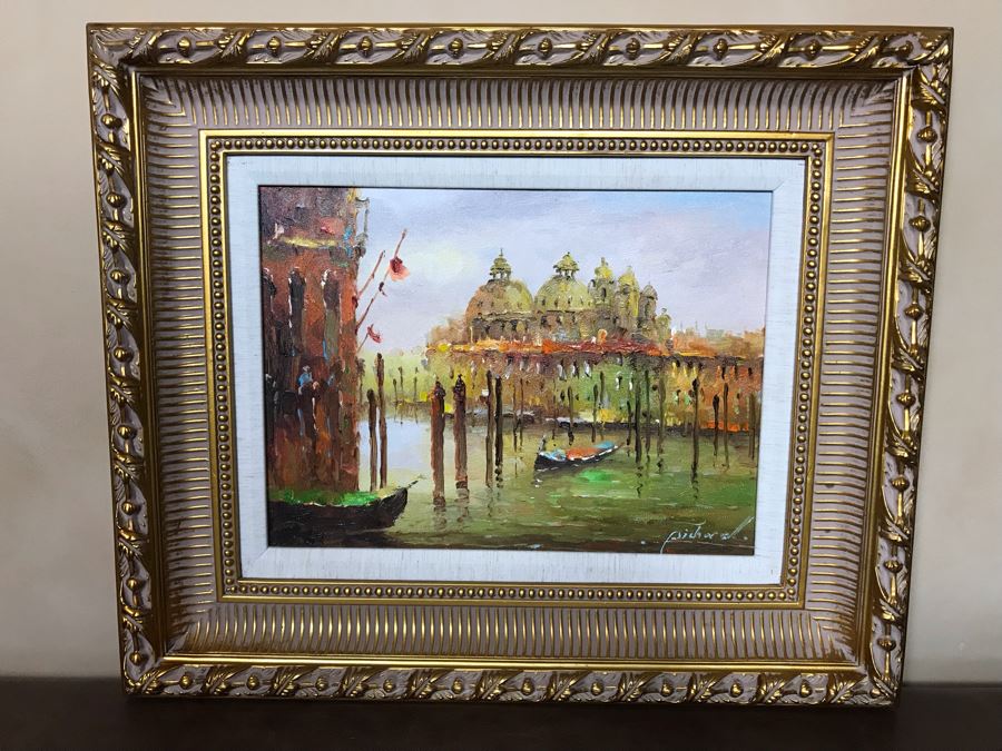 Decorative Wall Artwork On Canvas In Gold Frame 16 X 12 [Photo 3]