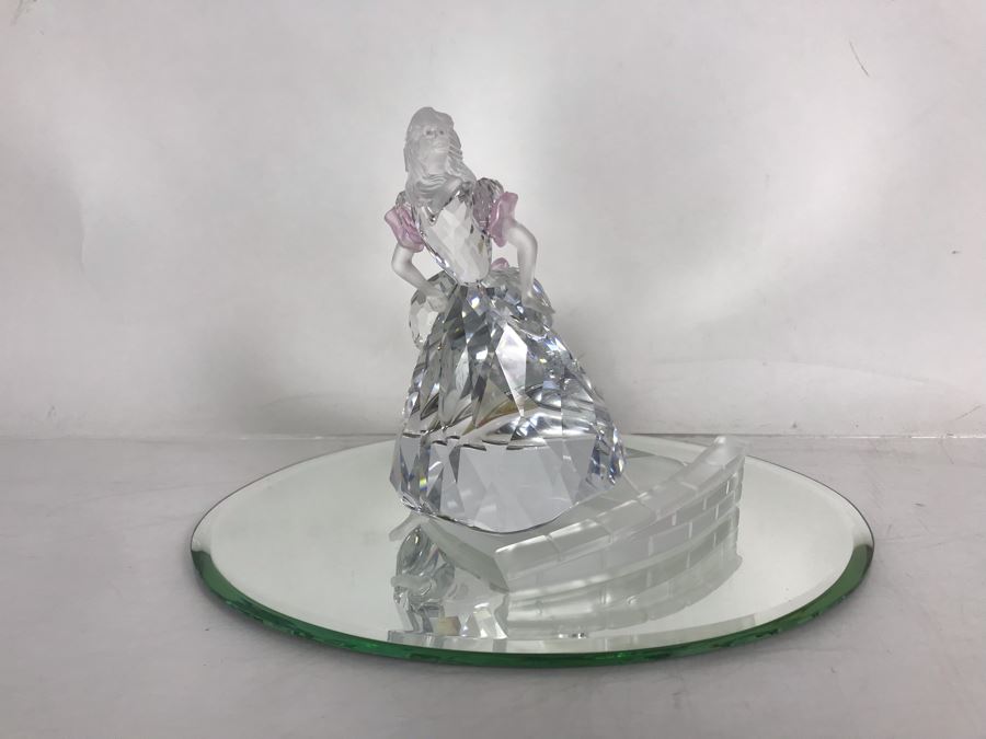 Swarovski Crystal Disney Cinderella Figurine With Original Box - Missing Slipper [Photo 5]
