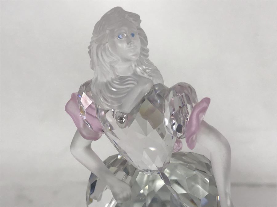 Swarovski Crystal Disney Cinderella Figurine With Original Box - Missing Slipper [Photo 8]
