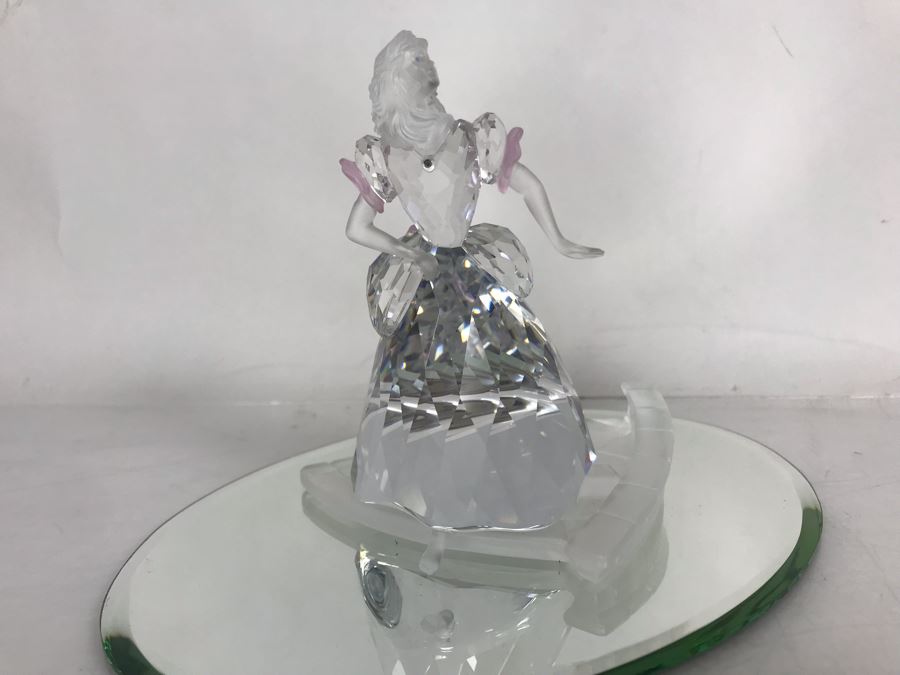 Swarovski Crystal Disney Cinderella Figurine With Original Box - Missing Slipper [Photo 6]
