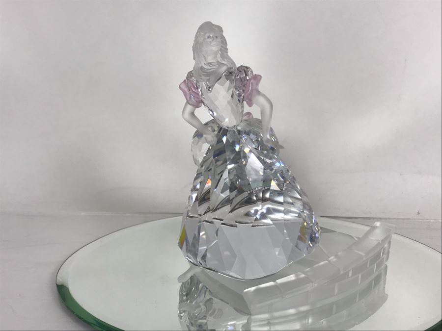 Swarovski Crystal Disney Cinderella Figurine With Original Box - Missing Slipper [Photo 1]