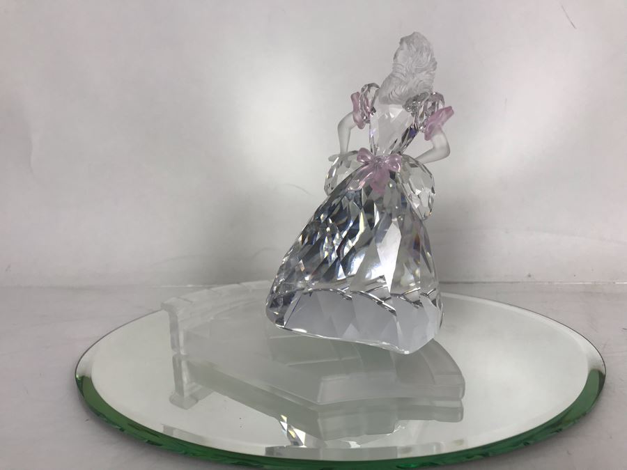 Swarovski Crystal Disney Cinderella Figurine With Original Box - Missing Slipper [Photo 7]