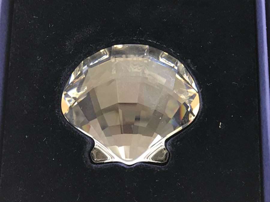 Swarovski Crystal Seashell, Crab And Starfish Figurines In Original Boxes [Photo 6]