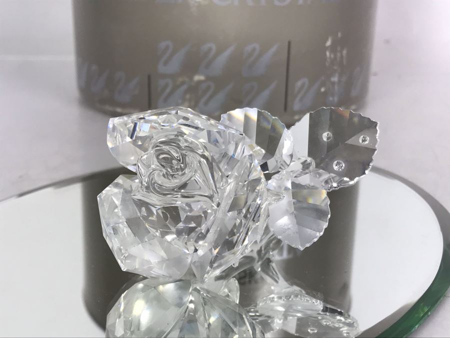 Swarovski Crystal Rose Figurine With Original Box [Photo 6]