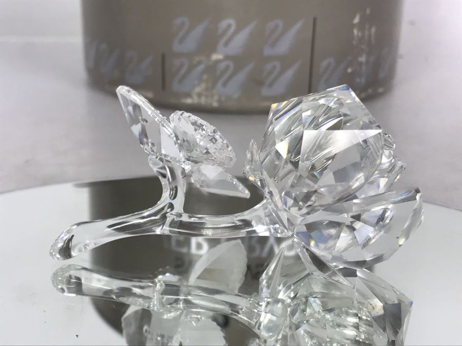 Swarovski Crystal Rose Figurine With Original Box [Photo 7]
