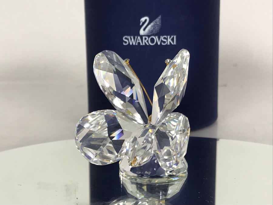 Swarovski Crystal Large Butterly Figurine 7639 With Original Box ...