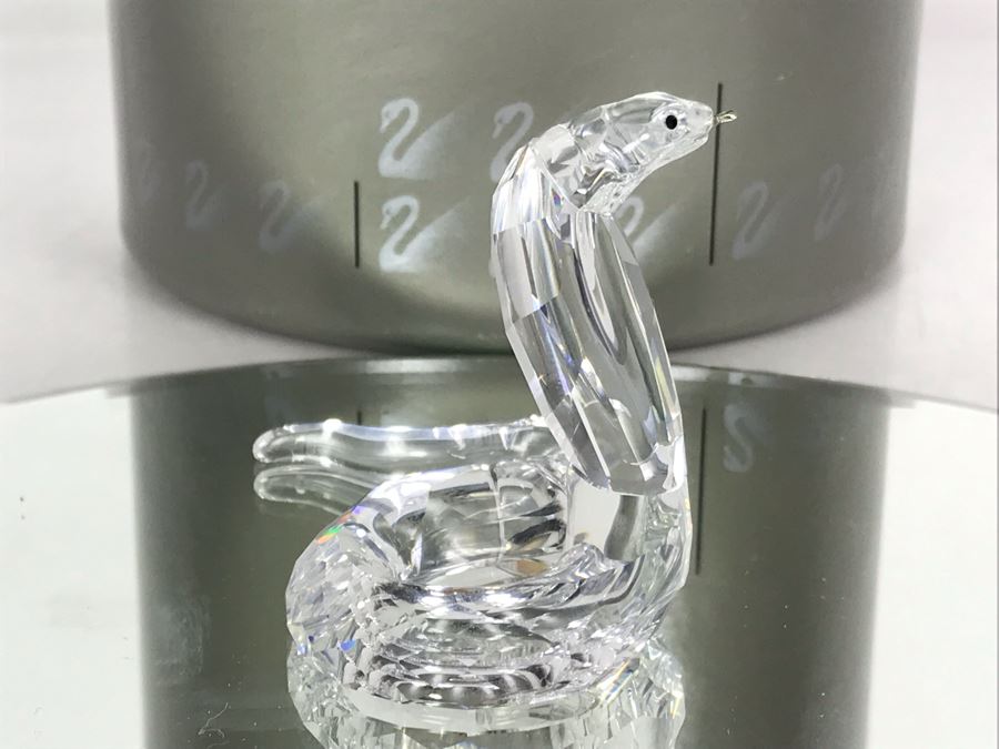 Swarovski Crystal Cobra Figurine 7603 With Original Box [Photo 7]