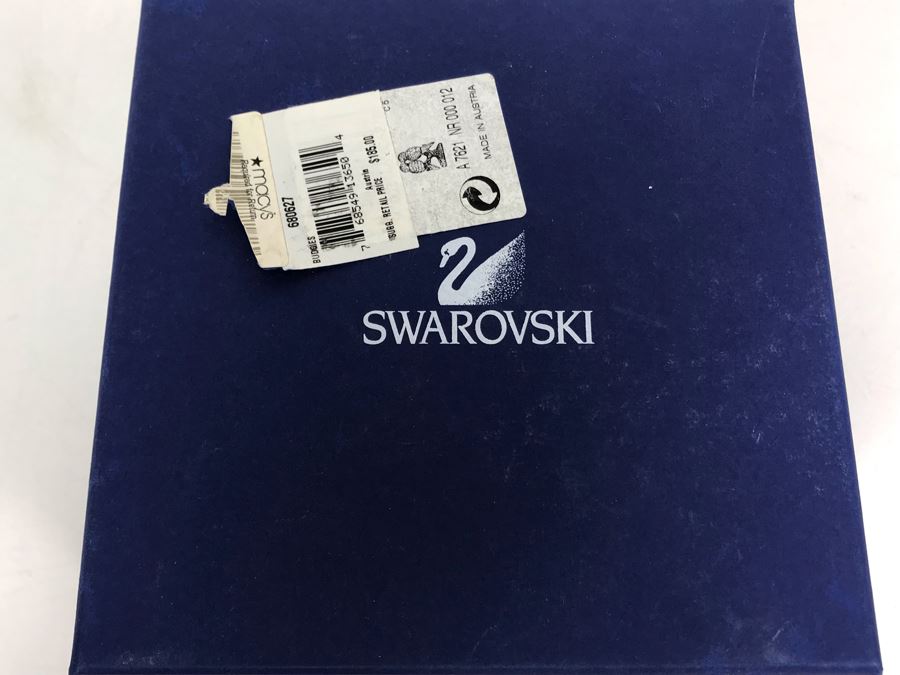 Swarovski Crystal Budgies Pair Of Kissing Birds 7621 With Original Box Retails $185 [Photo 10]