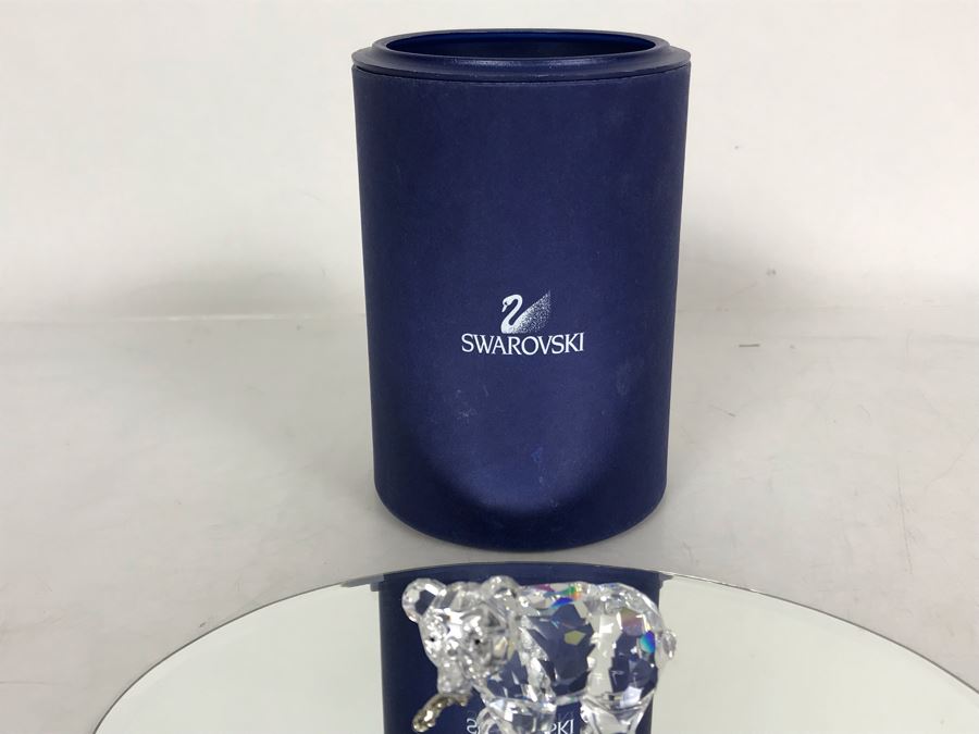 Swarovski Crystal Grizzly Bear Cub With Salmon Fish 2619 With Original Box [Photo 7]