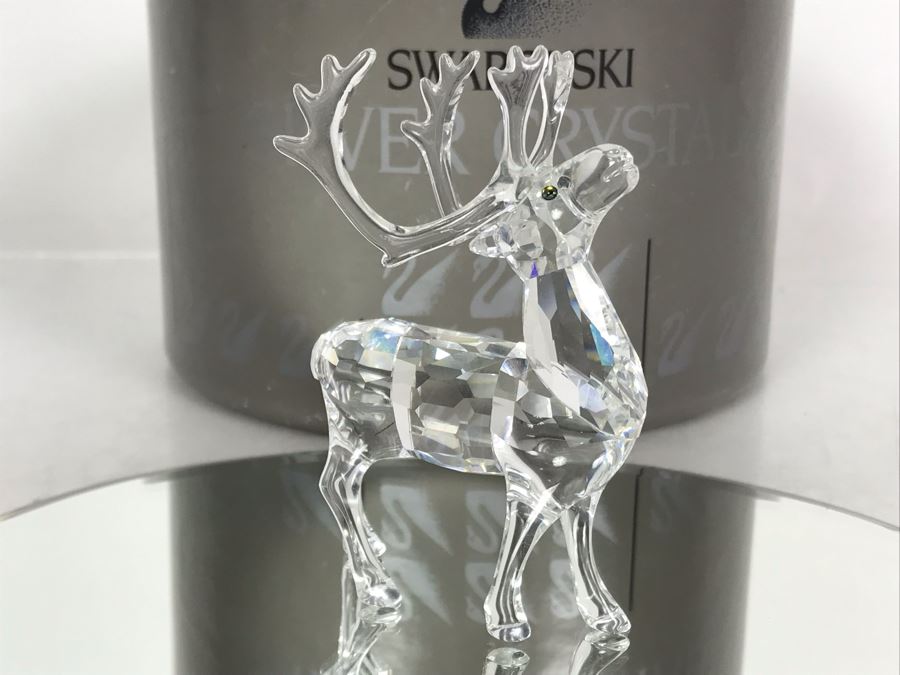 Swarovski Crystal Reindeer 7475 With Original Box Retails $185 [Photo 4]