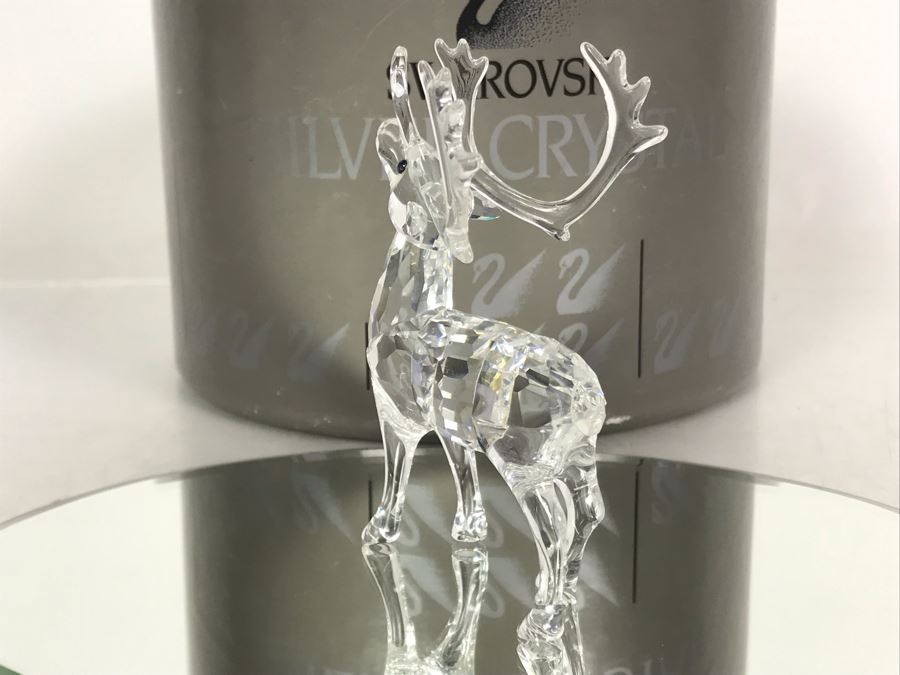 Swarovski Crystal Reindeer 7475 With Original Box Retails $185 [Photo 7]