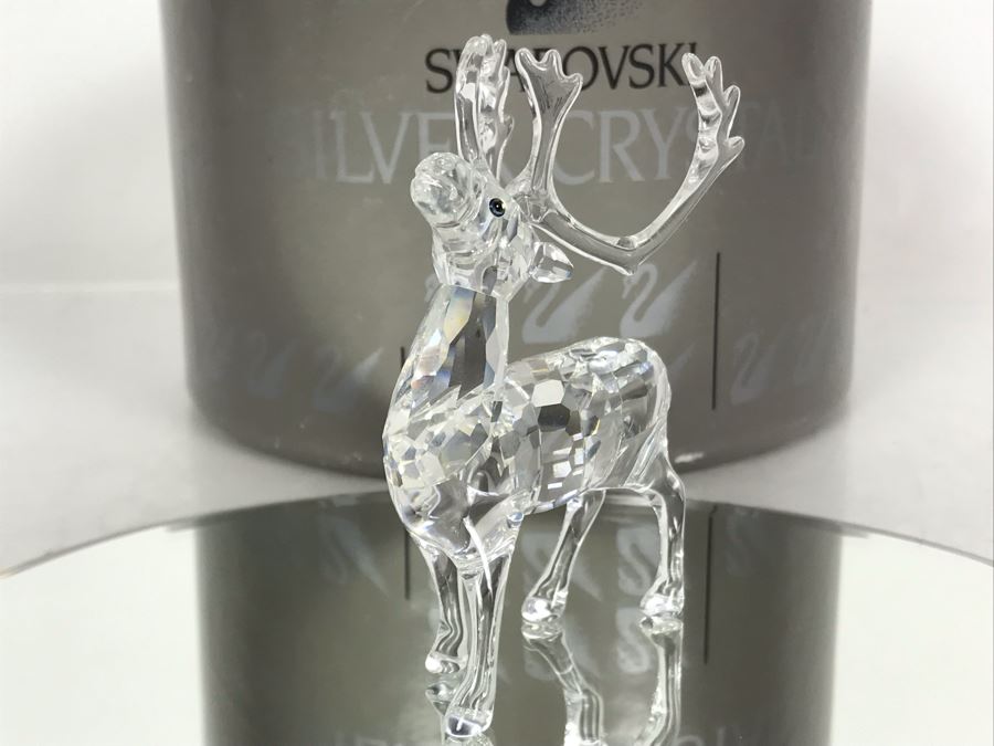 Swarovski Crystal Reindeer 7475 With Original Box Retails $185 [Photo 5]