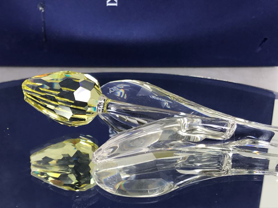Swarovski Crystal Yellow Rose With Original Box [Photo 6]