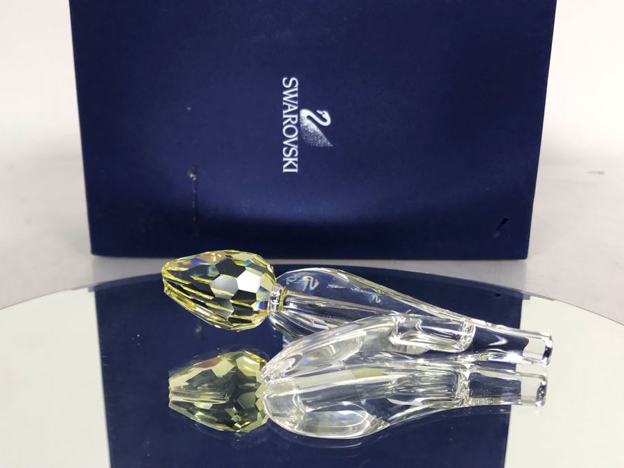 Swarovski Crystal Yellow Rose With Original Box [Photo 5]