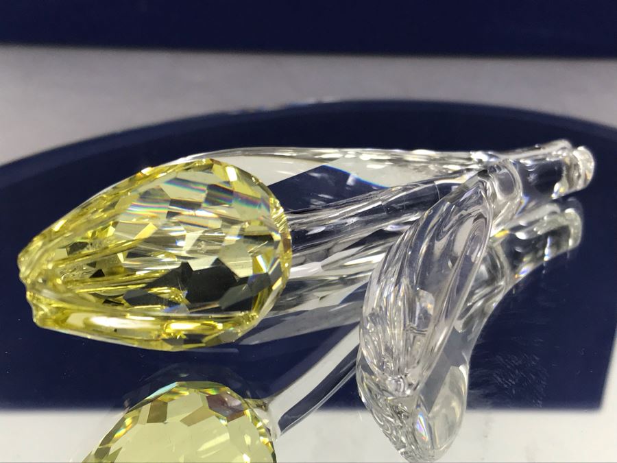Swarovski Crystal Yellow Rose With Original Box [Photo 7]