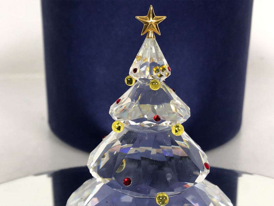 Swarovski Crystal Christmas Tree Figurine With Original Box [Photo 5]