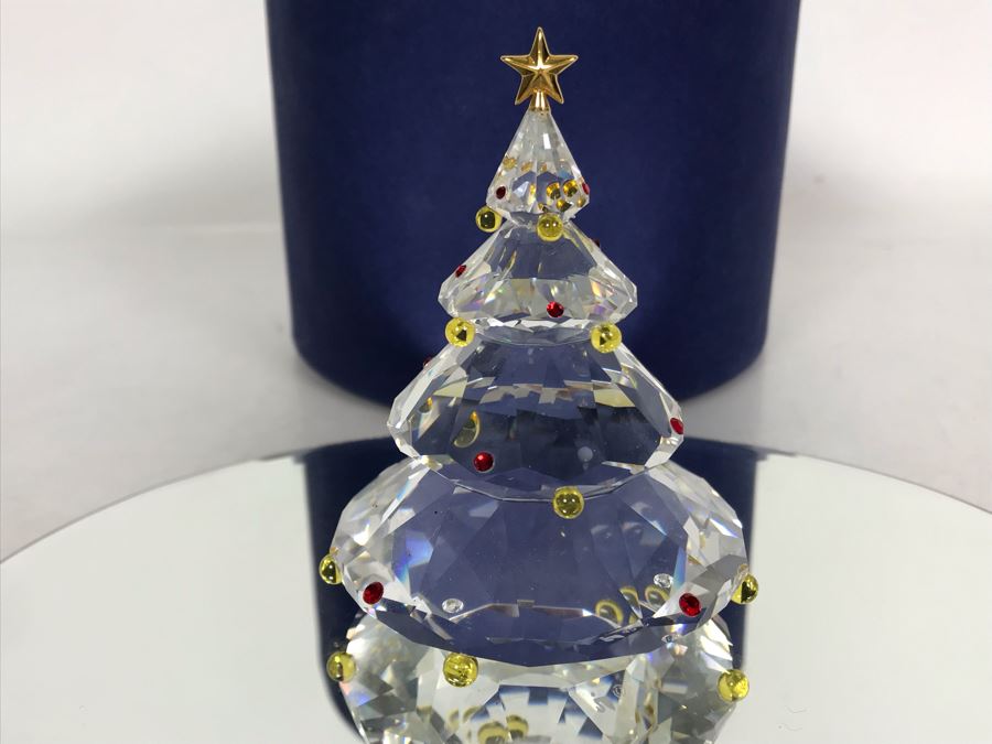 Swarovski Crystal Christmas Tree Figurine With Original Box [Photo 3]