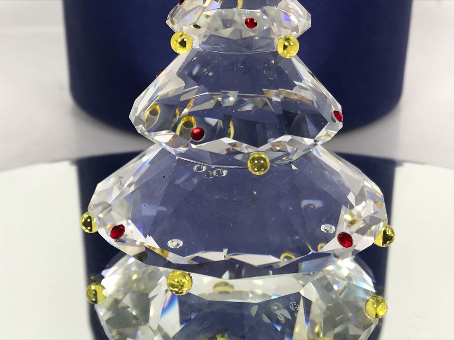 Swarovski Crystal Christmas Tree Figurine With Original Box [Photo 4]