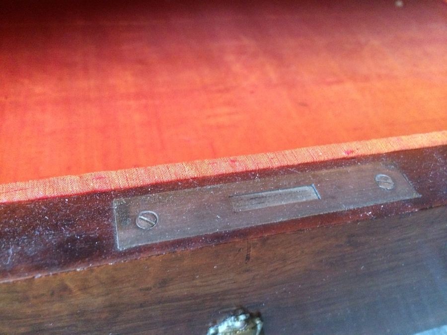 French Armoire Cabinet with Beveled Mirror and Drawer [Photo 7]