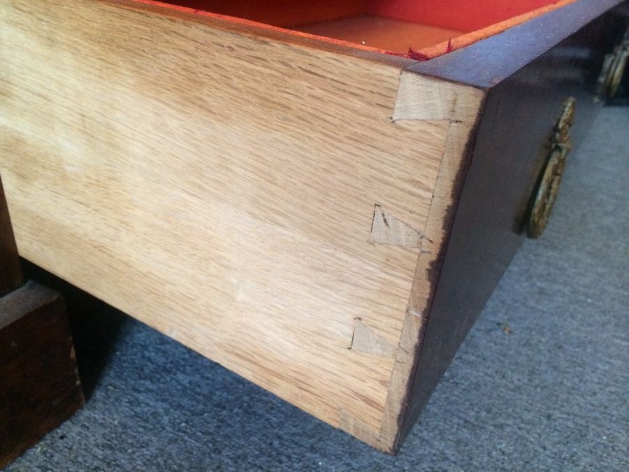 French Armoire Cabinet with Beveled Mirror and Drawer [Photo 8]