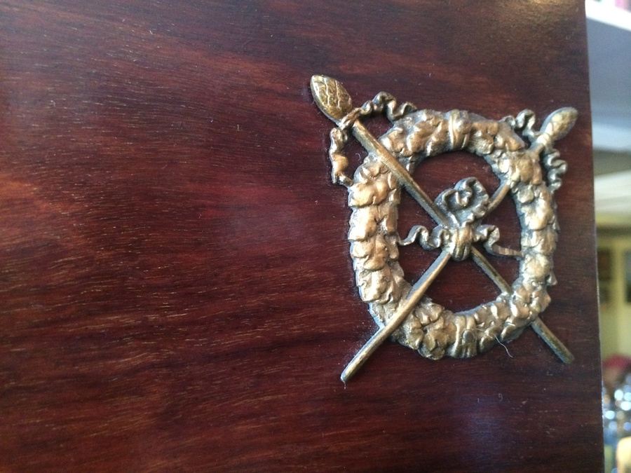 French Armoire Cabinet with Beveled Mirror and Drawer [Photo 15]