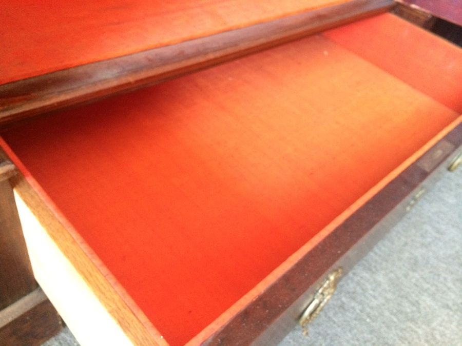 French Armoire Cabinet with Beveled Mirror and Drawer [Photo 9]