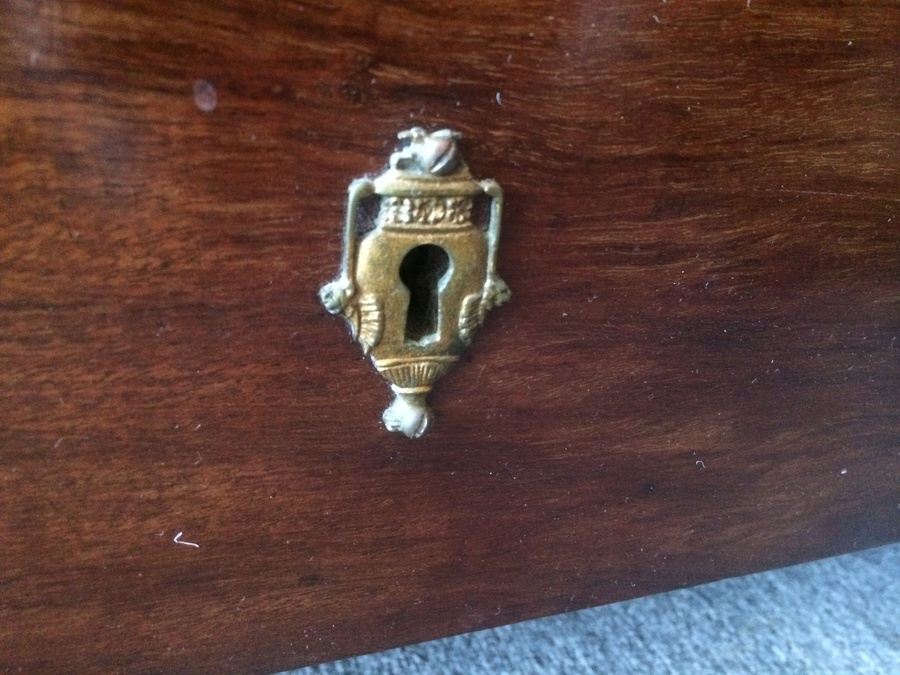 French Armoire Cabinet with Beveled Mirror and Drawer [Photo 6]