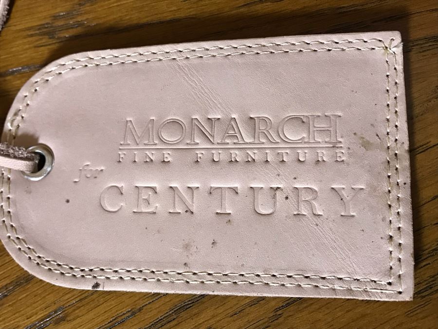 Monarch Fine Furniture For Century Impressive Courier's Chest Soft Antique Finished Hickory Burl Lidded And Drawer Chest Heavily Studded With Brass Nailheads 40W X 20D X 32H Retails $2,760 [Photo 6]