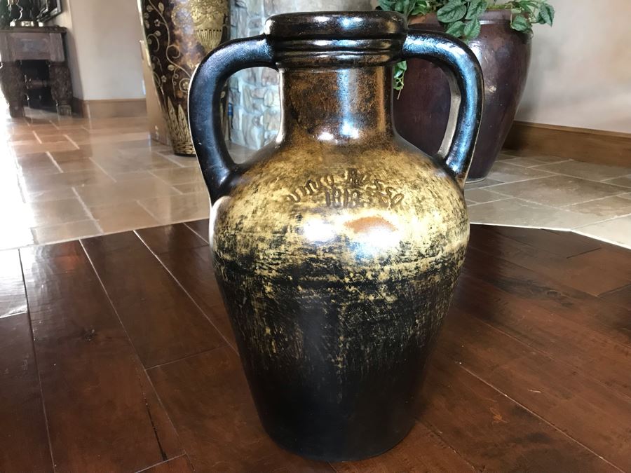 Large Decorative Antique Italian Style Jug Vino Rosso 1818 16W X 25H Retails $230 [Photo 6]